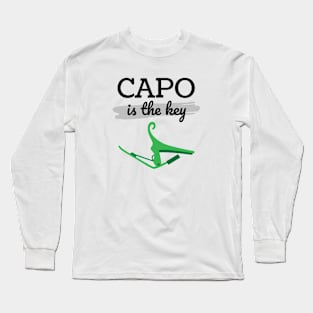 Capo is the Key Green Capo Light Theme Long Sleeve T-Shirt